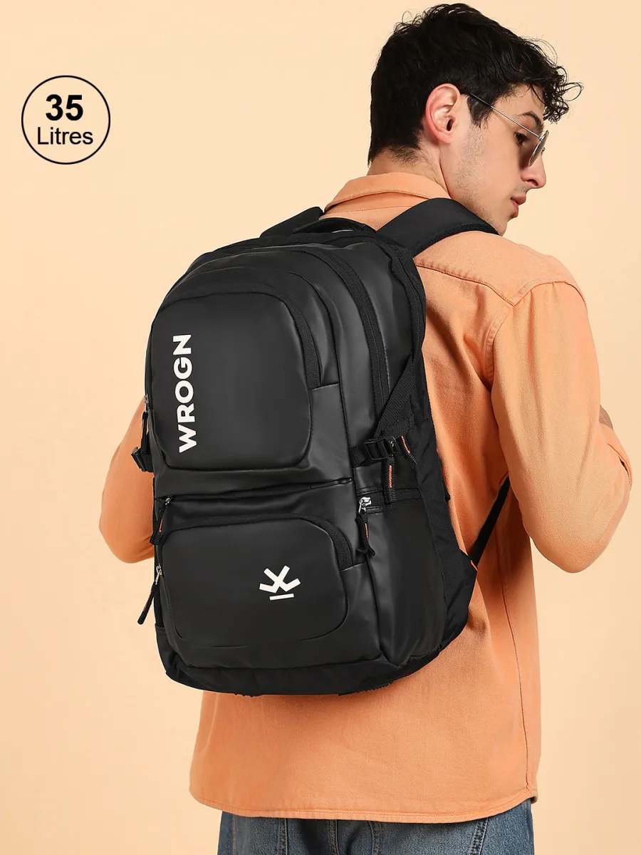 Black Structured Backpack