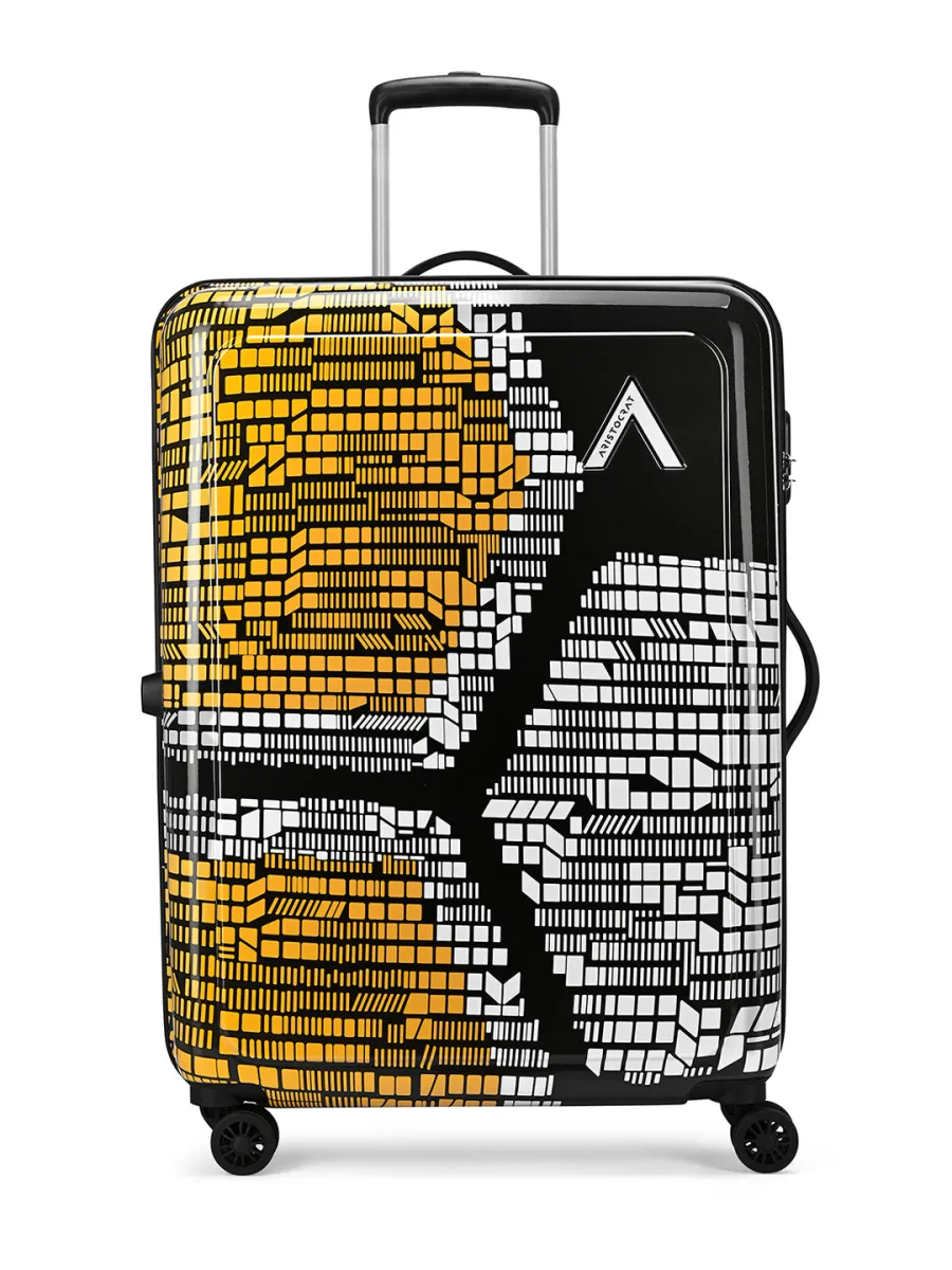 Black Printed Duffle Bag