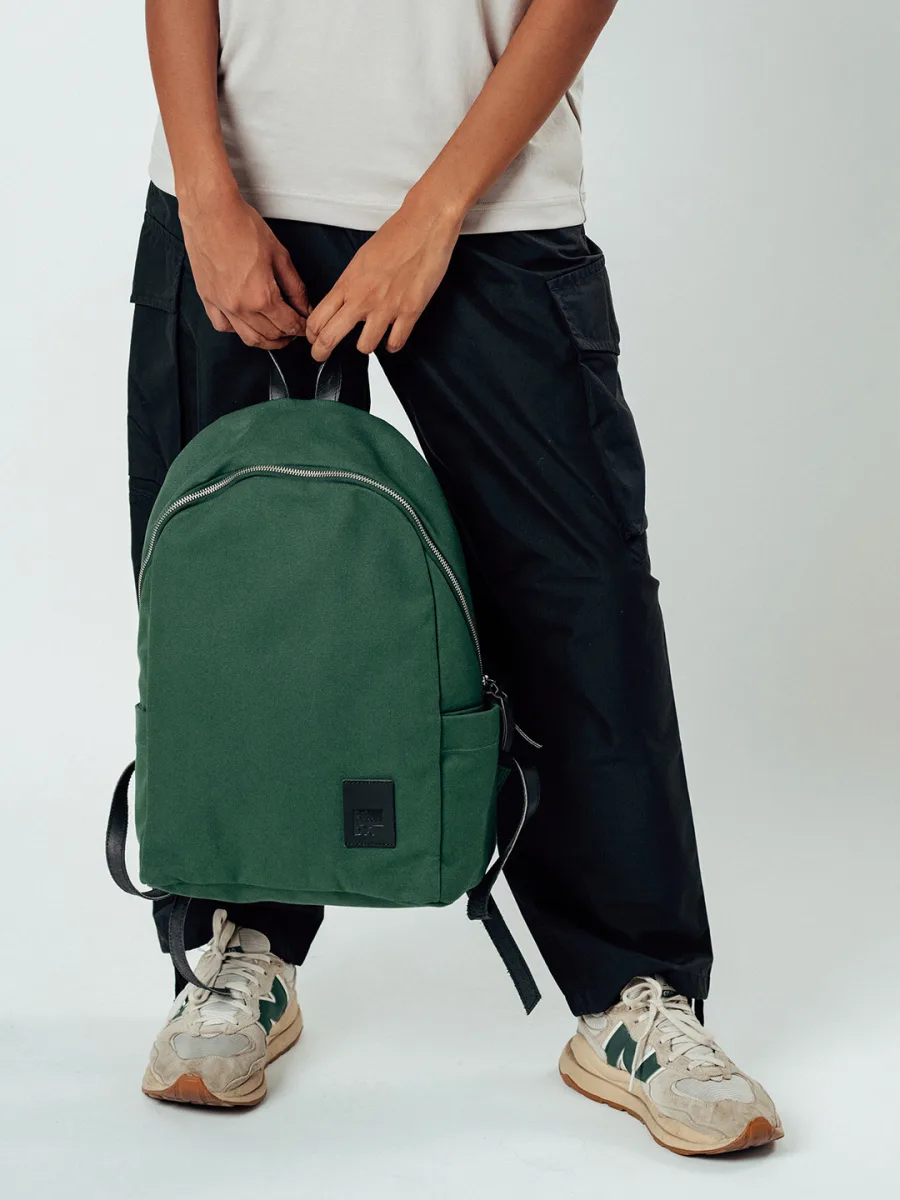 Green Canvas Backpack