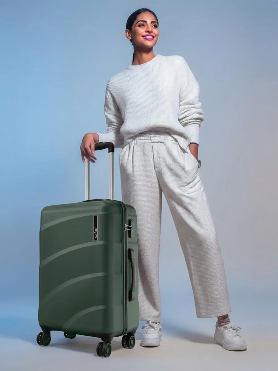 Olive Green Trolley Suitcase