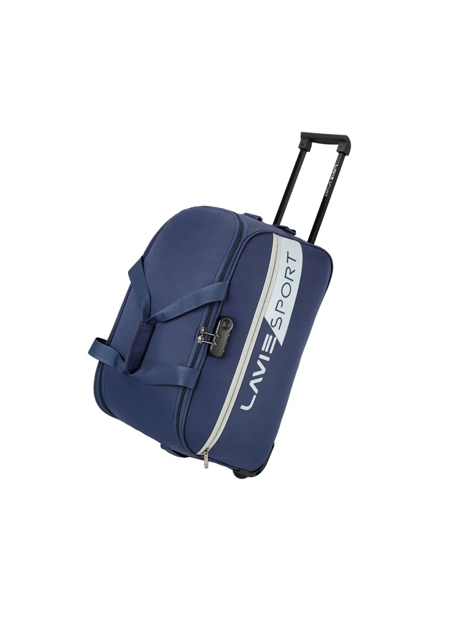 Navy Wheeled Duffle Bag