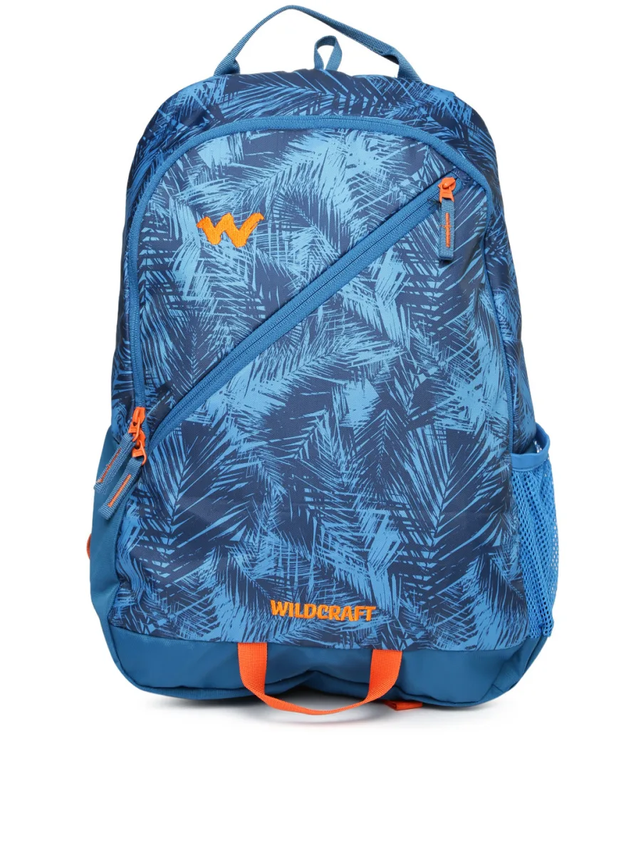 Blue Printed Backpack