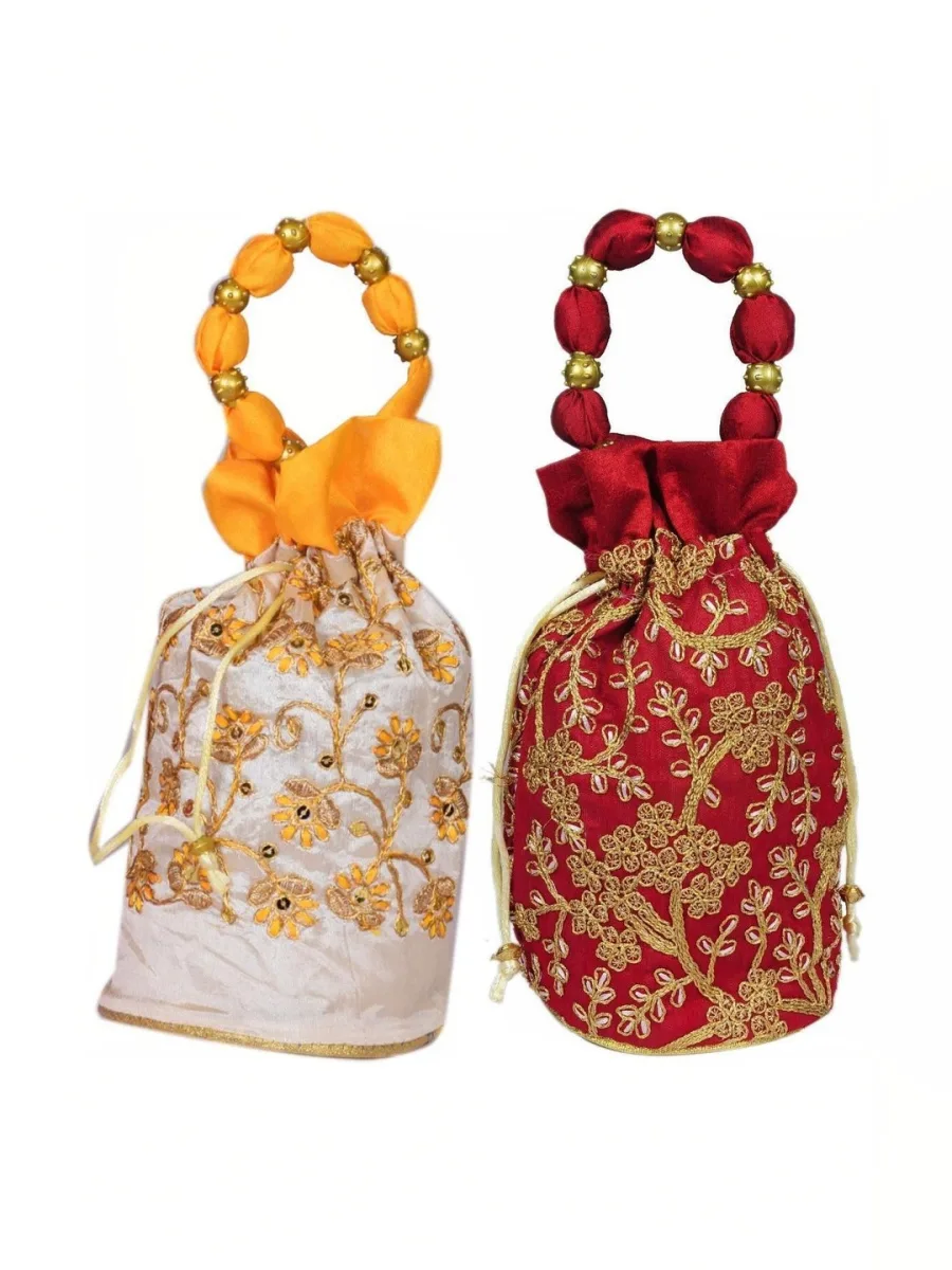 Embroidered Potli Bag Set