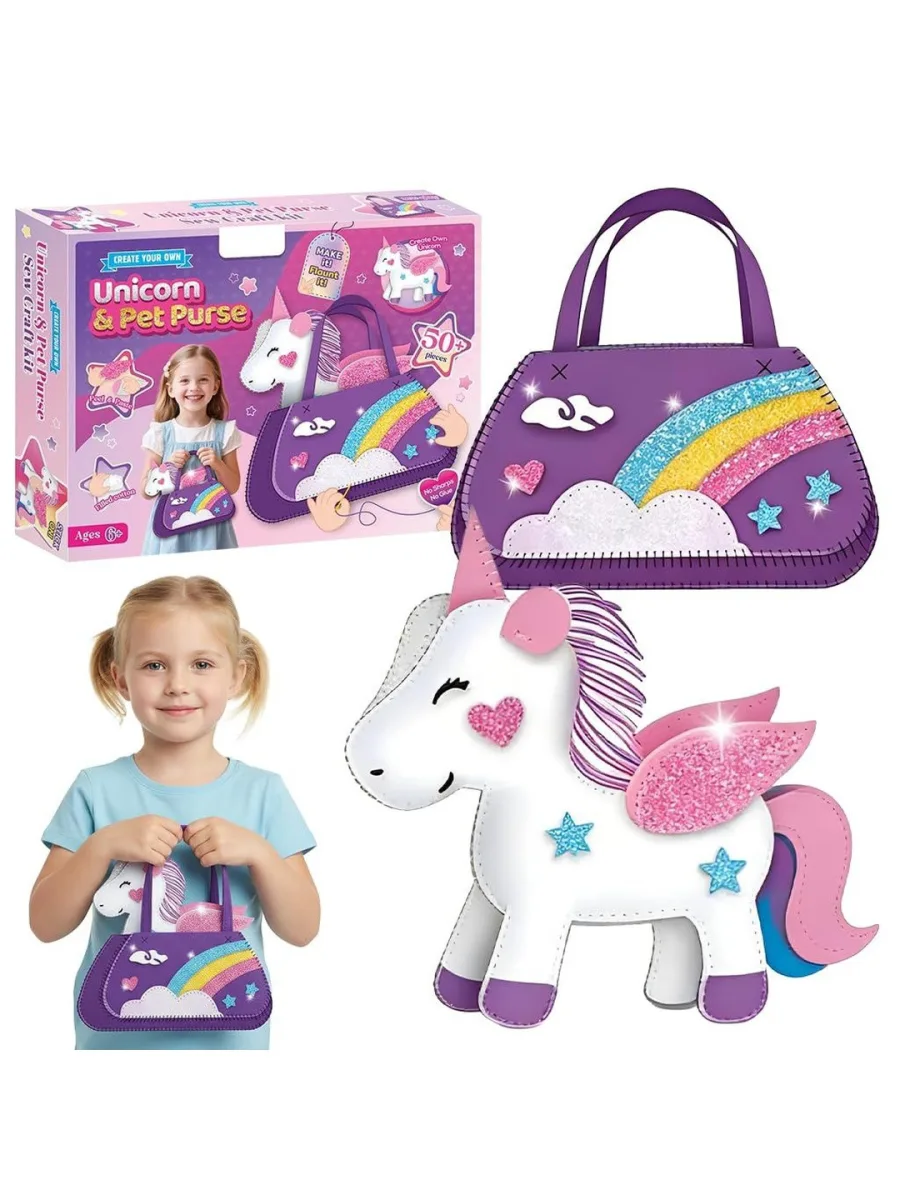 Purple Unicorn Kids Handbag
