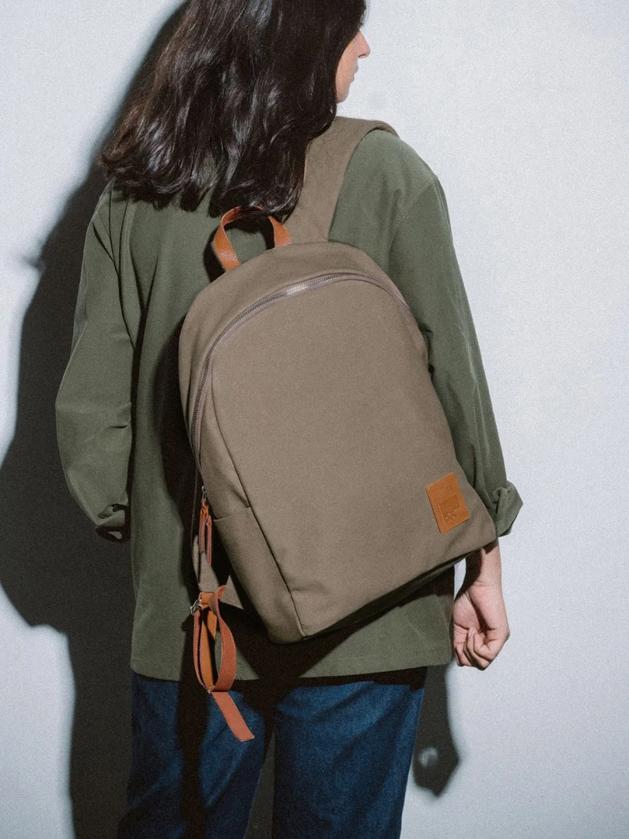 Olive Canvas Backpack