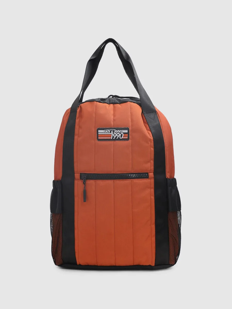 Orange Structured Backpack