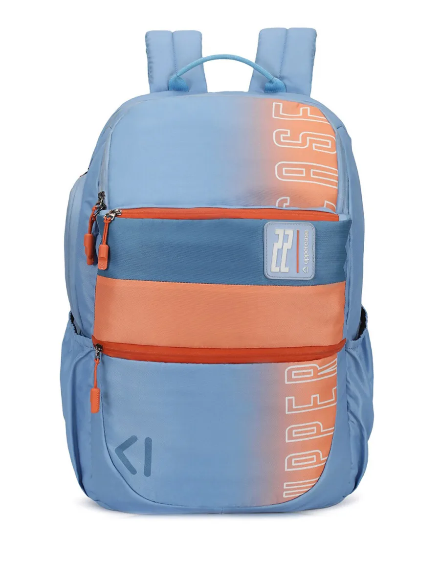 Blue Colourblocked Backpack