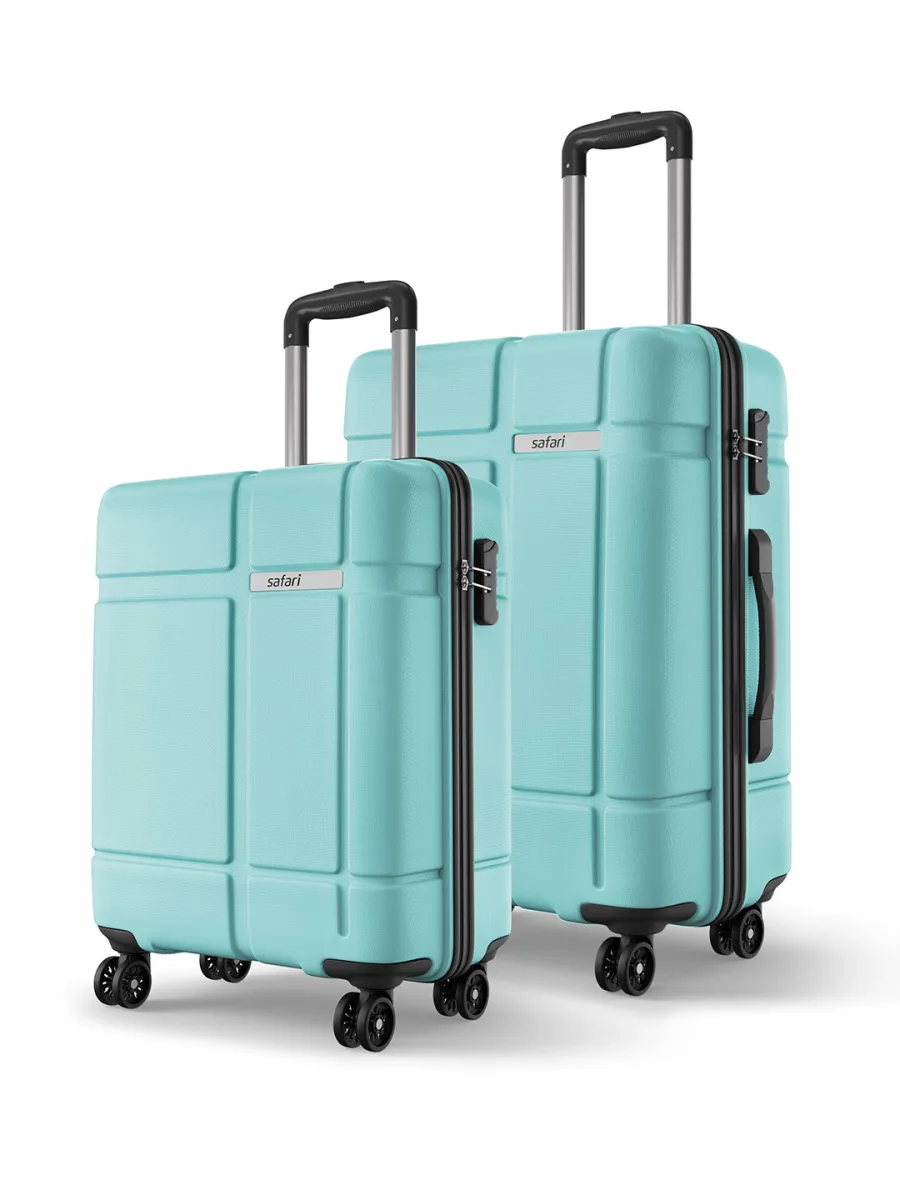 Aqua Hardside Trolley Bag