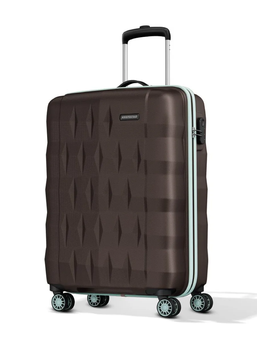 Brown Hardshell Trolley Suitcase