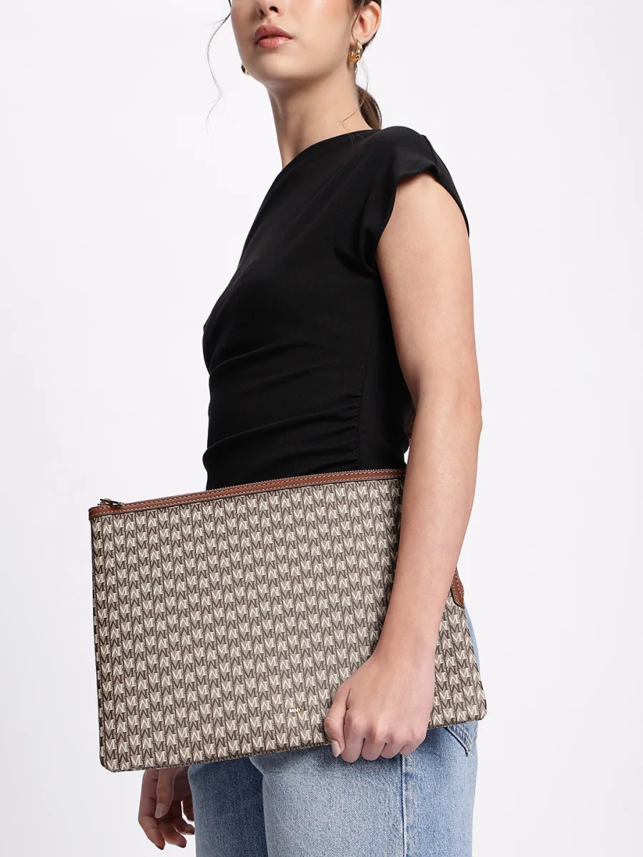 Beige Monogram Laptop Sleeve