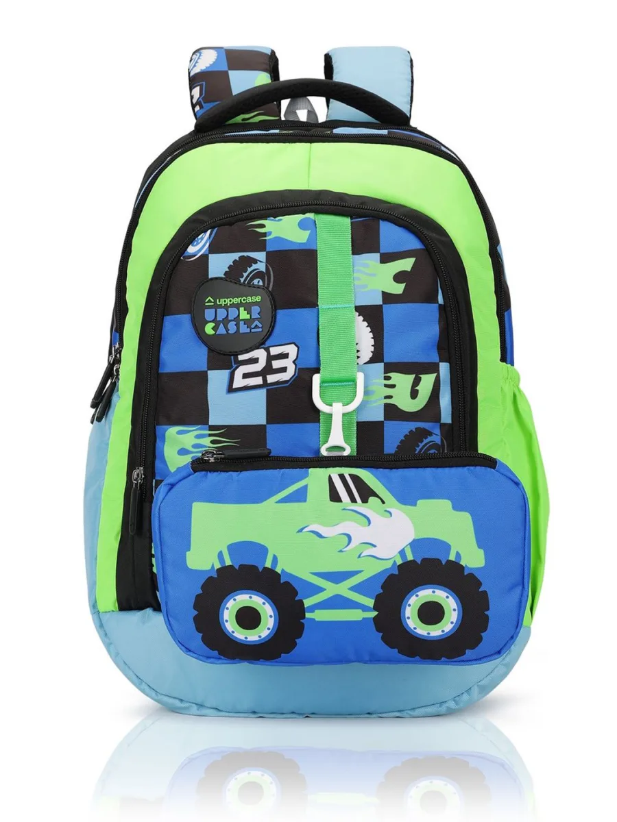 Blue Printed Kids Backpack