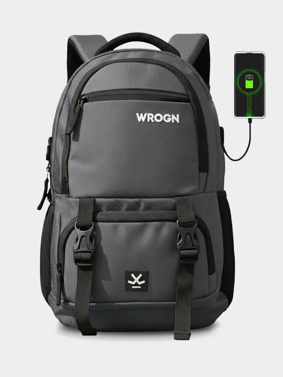 Grey Laptop Backpack