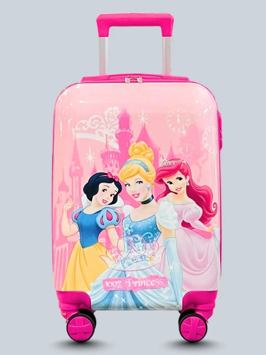 Pink Printed Kids Trolley