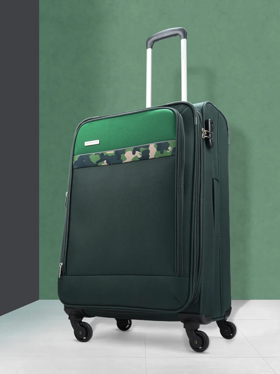 Green Soft Trolley Suitcase