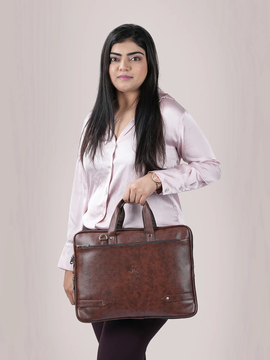 Brown Leather Laptop Bag