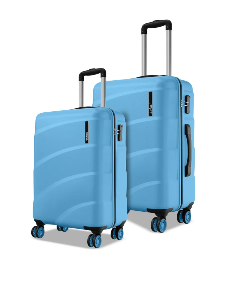 Blue Hardside Trolley Bag Set