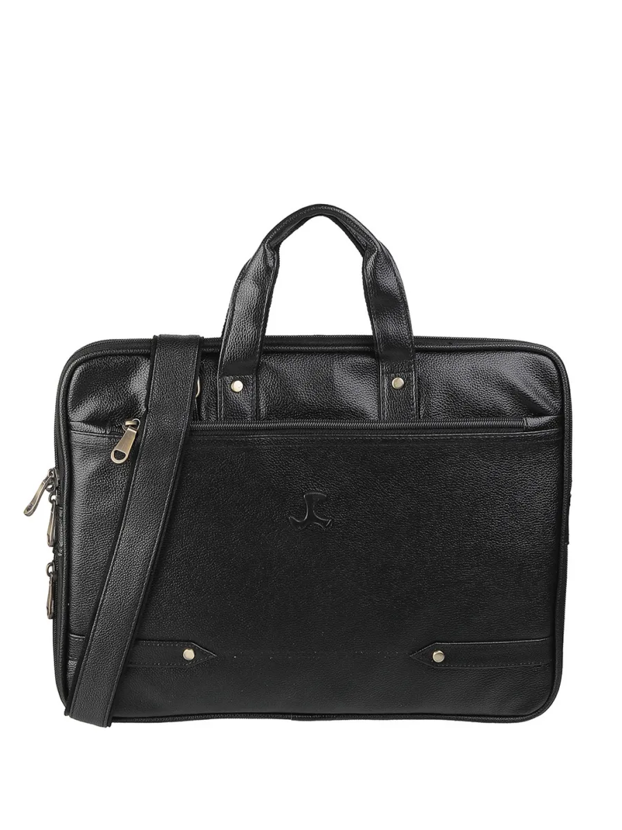 Black Structured Laptop Bag