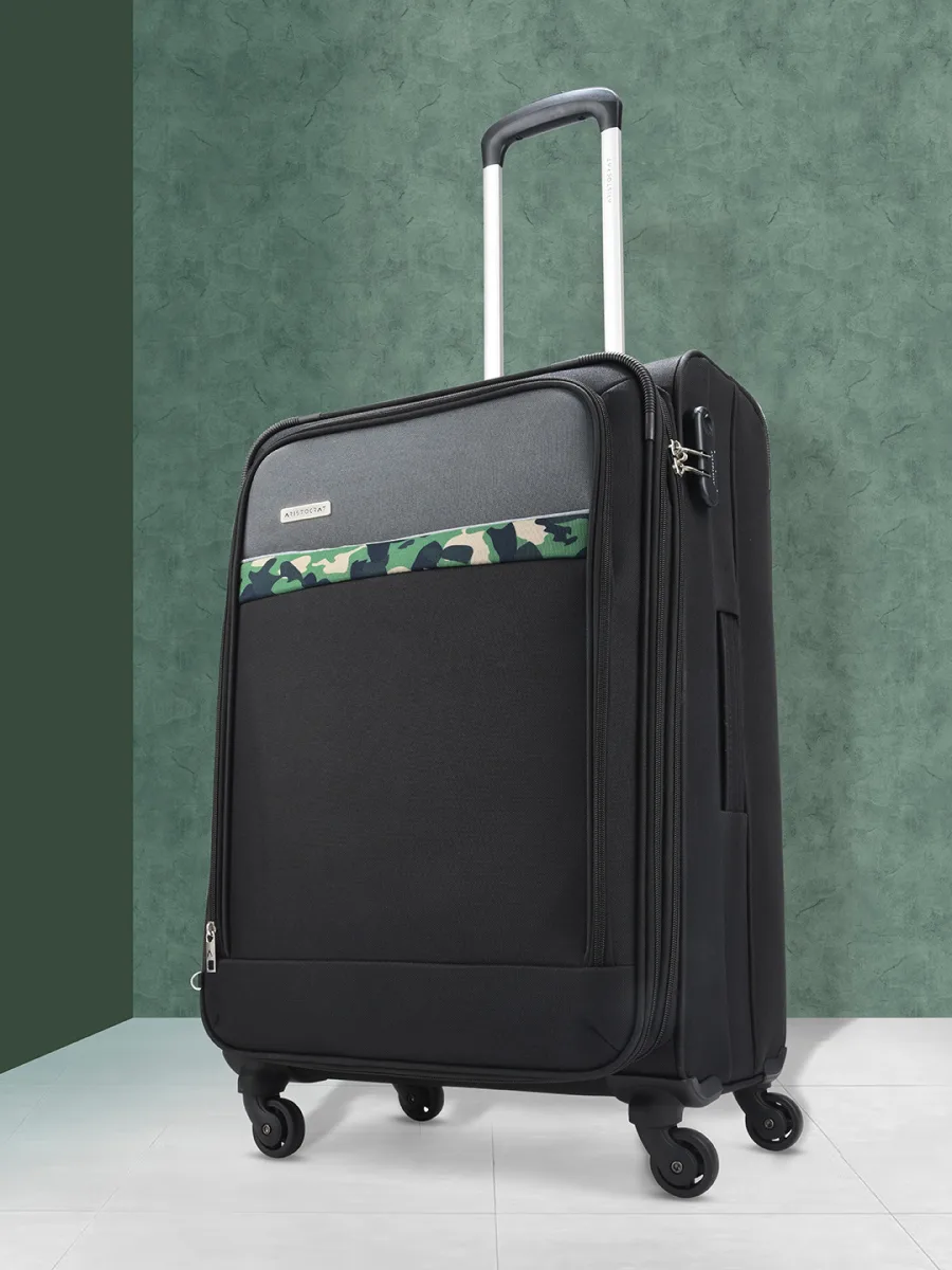 Black Soft-Sided Trolley Bag