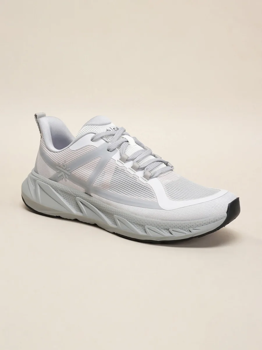 White Mesh Running Shoes