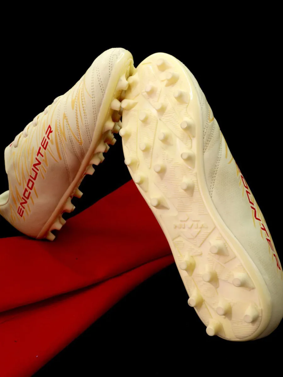 Cream Lace-Up Sneakers