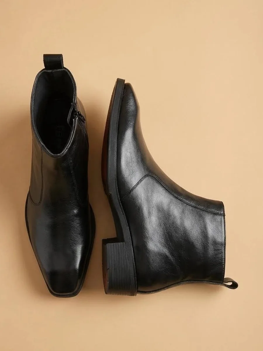 Black Leather Boots