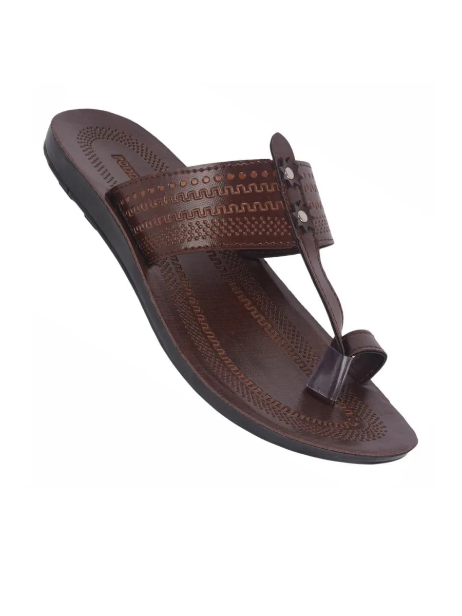 Brown Ethnic Toe-Ring Sandals