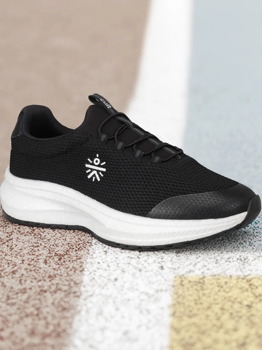 Black Mesh Running Shoes