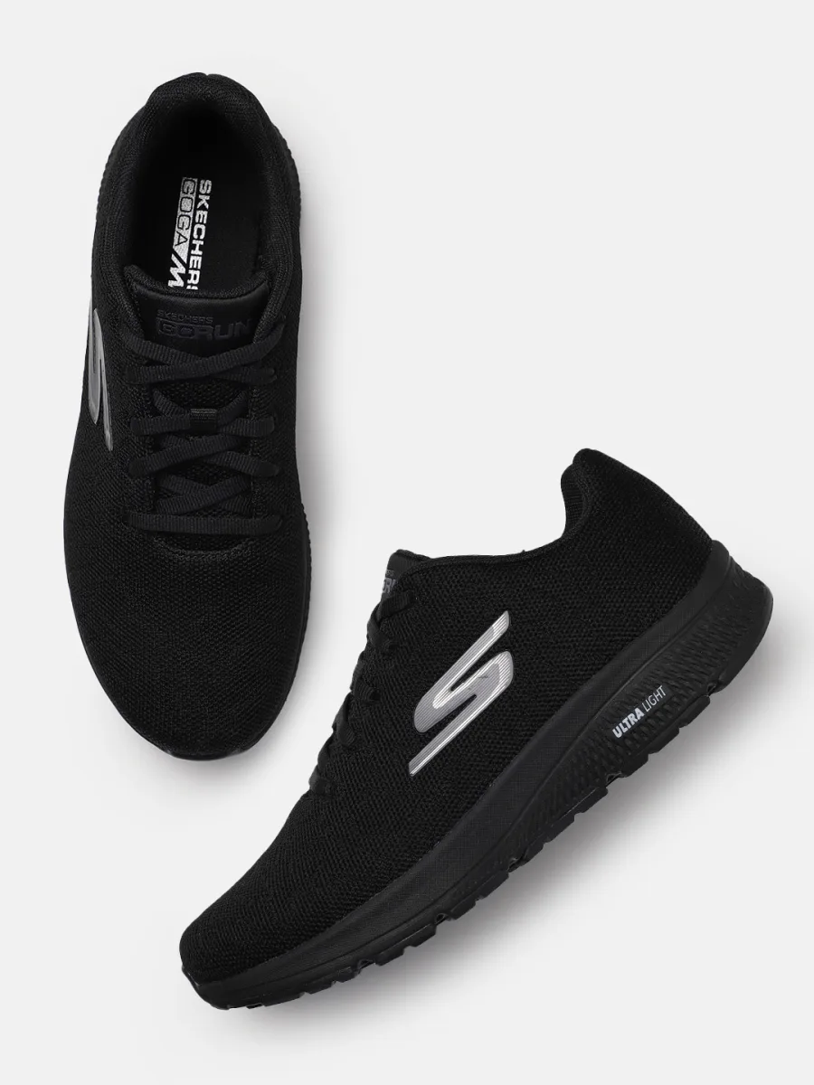 Black Mesh Running Shoes