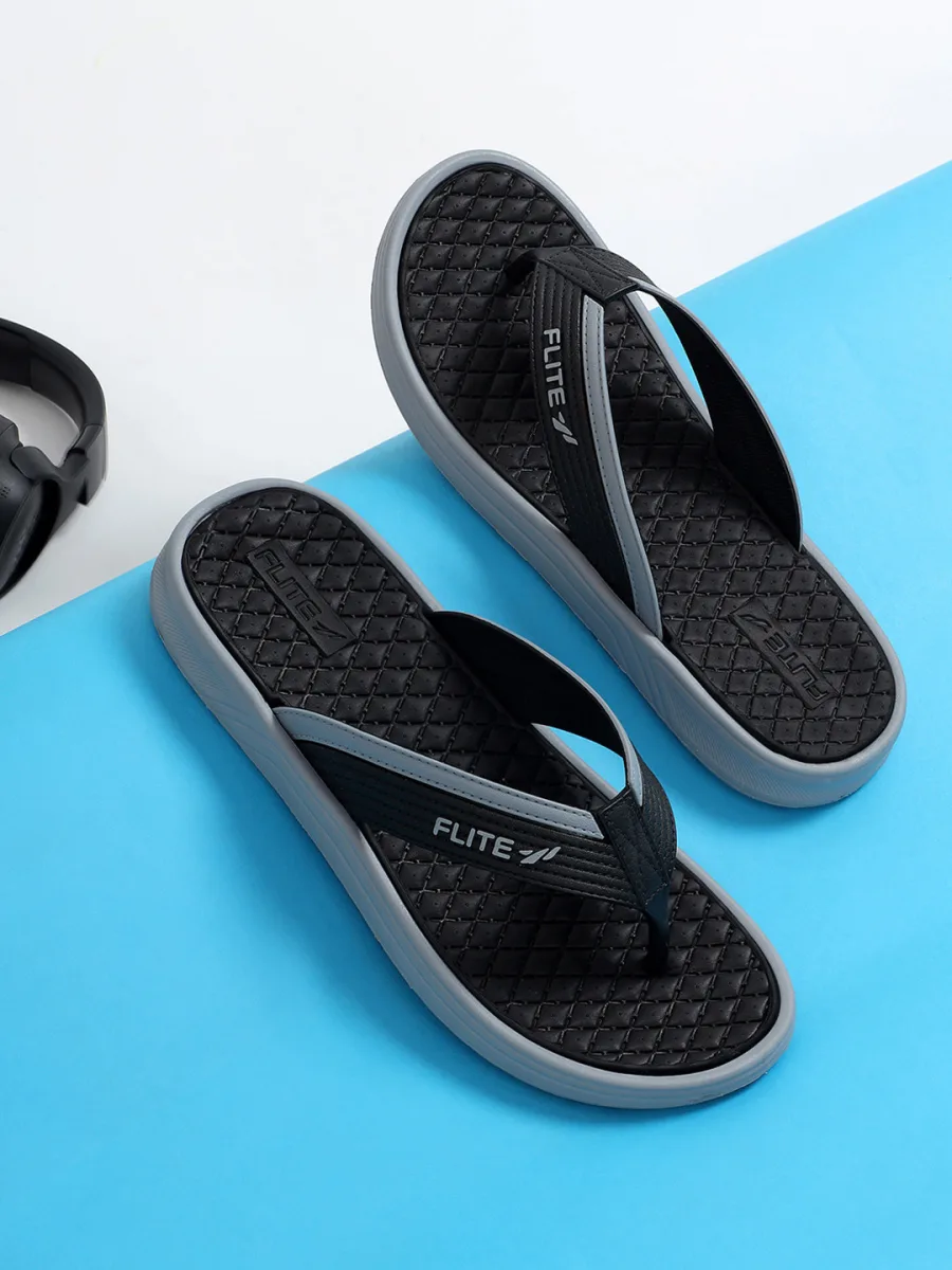 Black Grey Flip-Flops