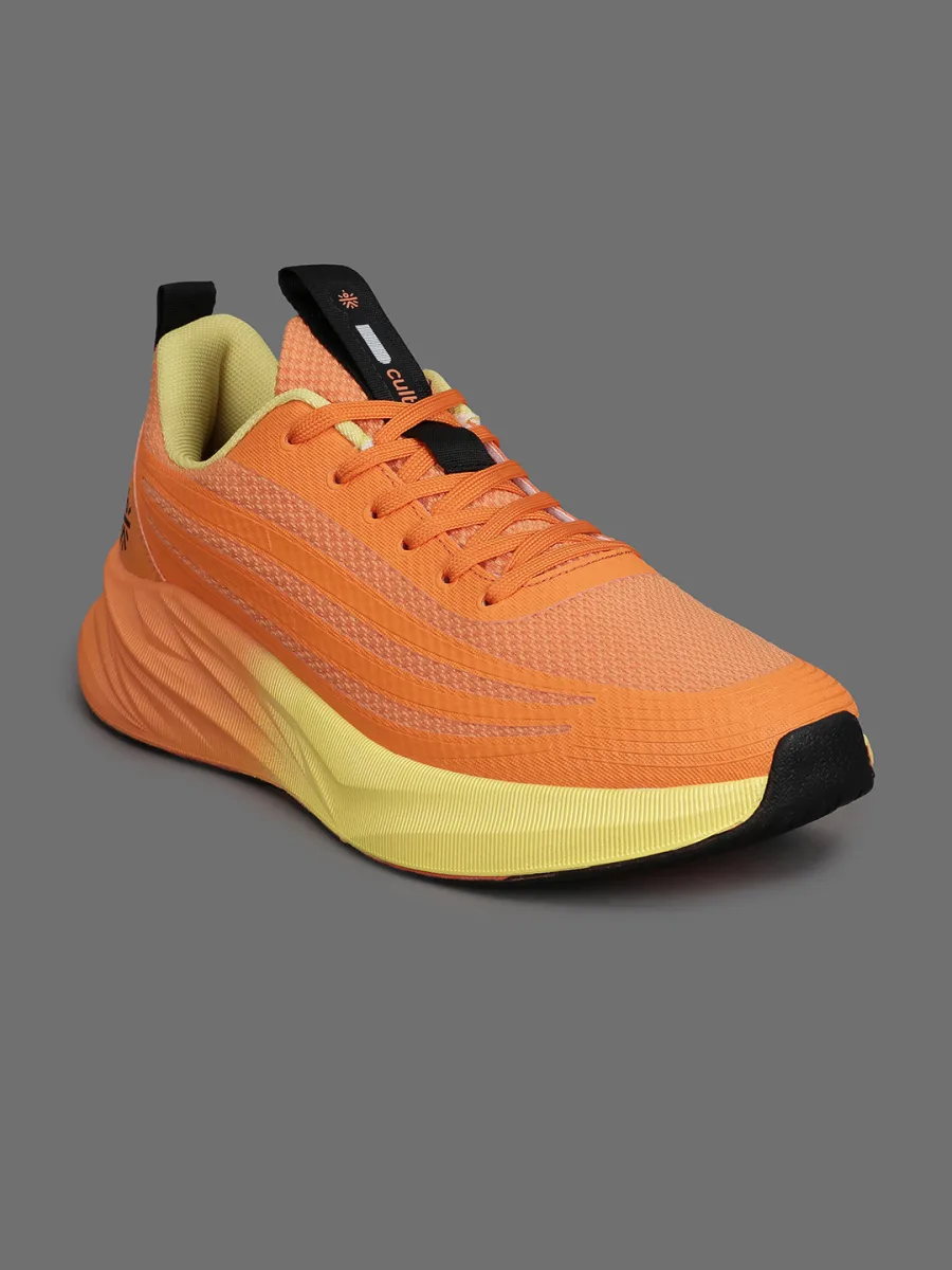 Orange Mesh Running Shoes