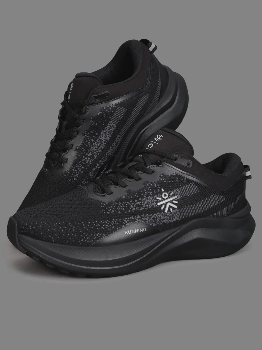 Black Mesh Running Shoes
