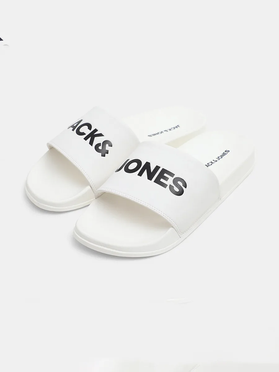 White Slip-On Sliders