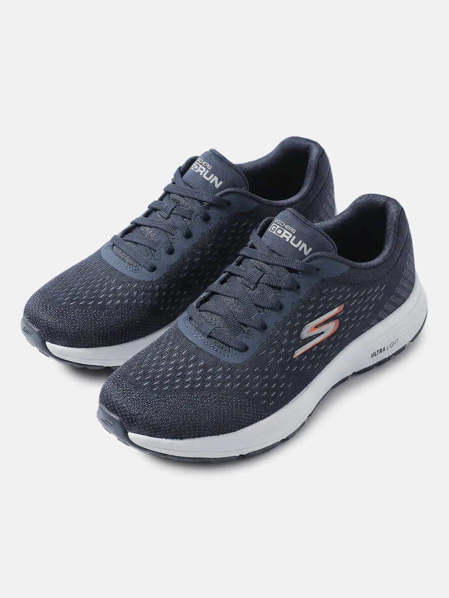 Navy Mesh Running Shoes