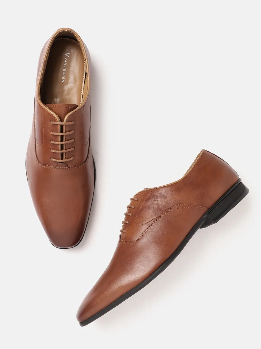 Tan Leather Formal Shoes