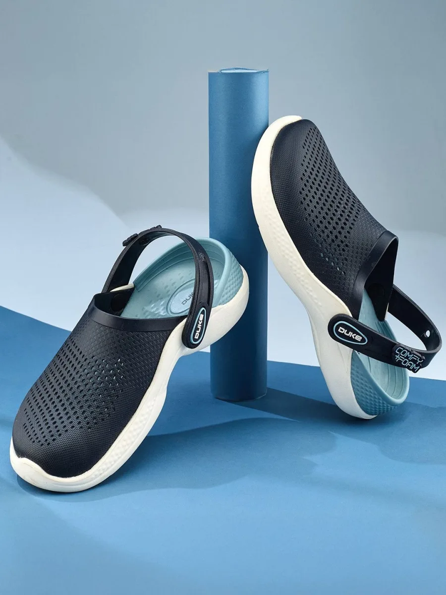 Navy Slip-On Clogs