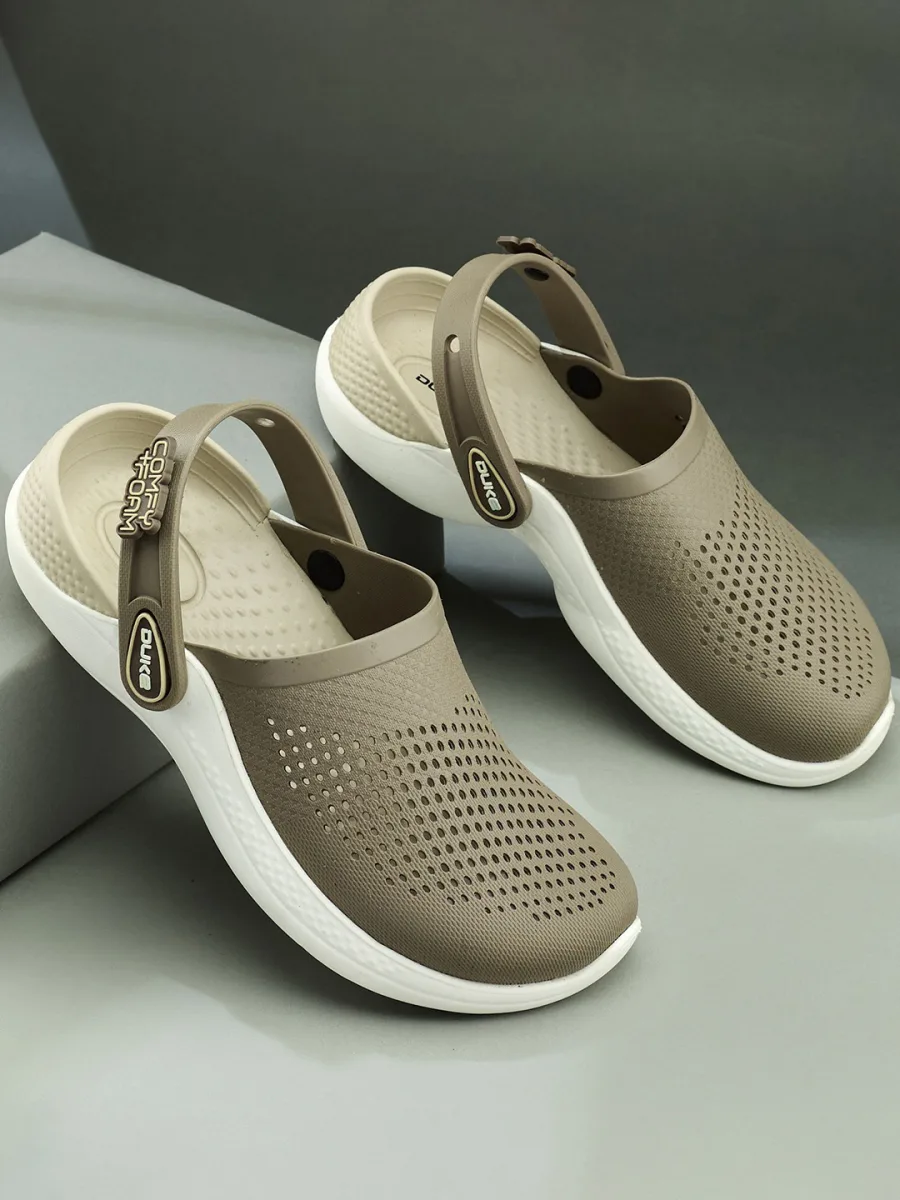Khaki Slip-On Clogs