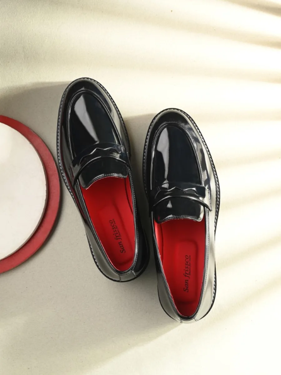Black Patent Penny Loafers