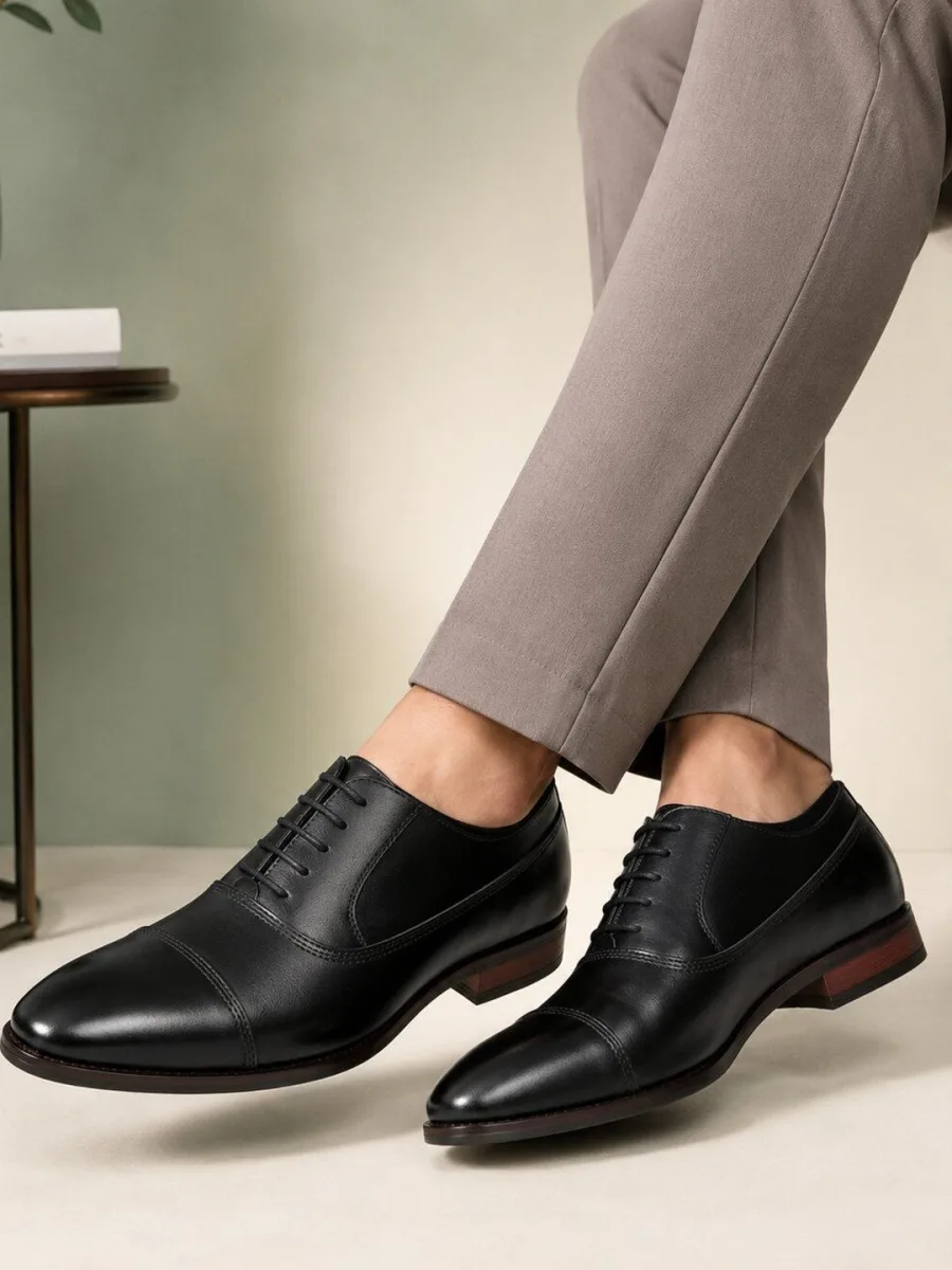 Black Leather Formal Shoes