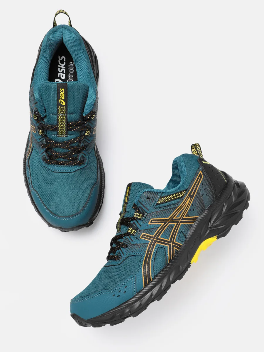 Teal Mesh Running Shoes