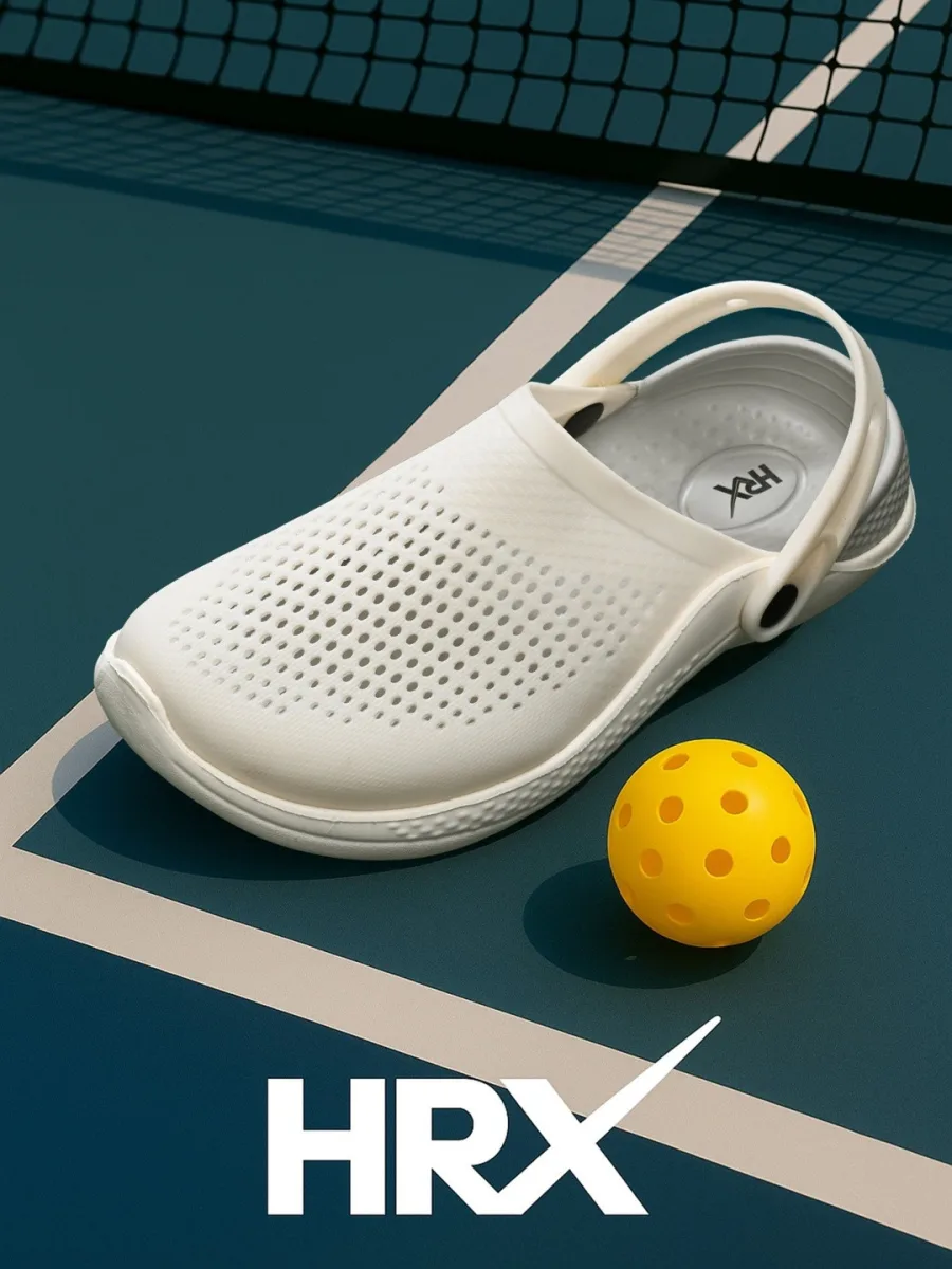 White Perforated Clogs
