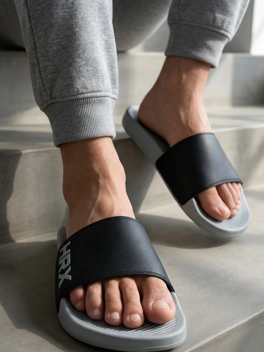 Black Grey Sliders