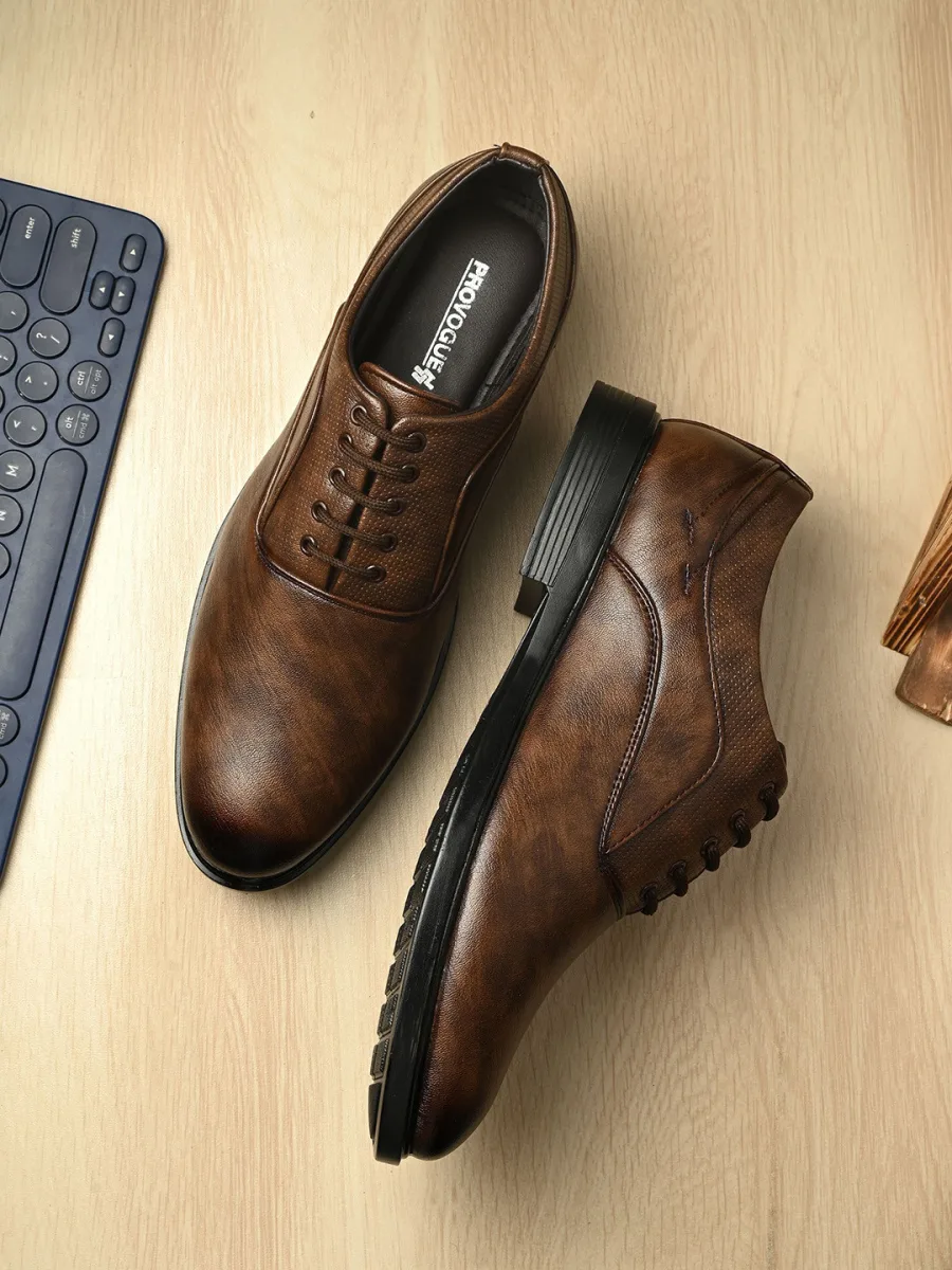 Brown Leather Formal Shoes