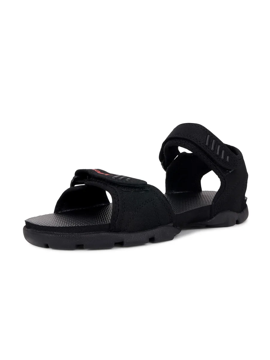 Black Velcro Sports Sandals