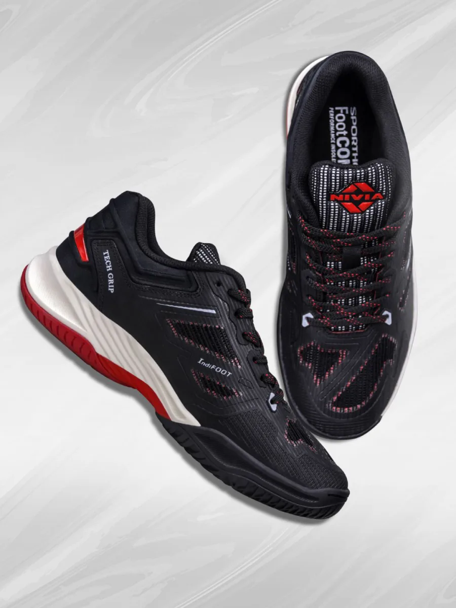 Black Red Sports Shoes