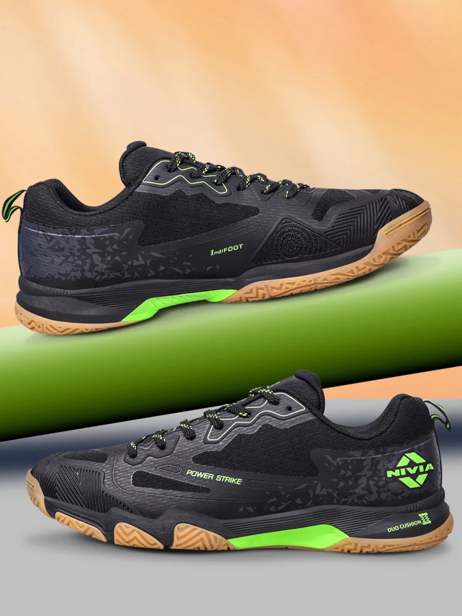 Black Green Sports Shoes