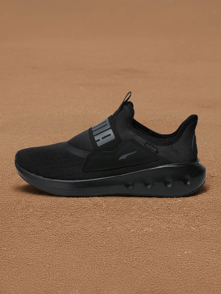 Black Slip-On Sneakers