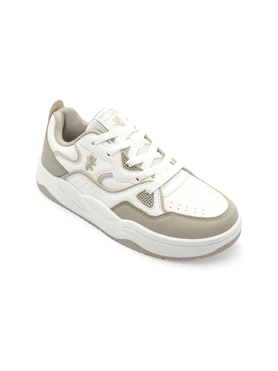White Colourblock Sneakers