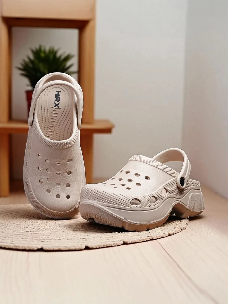 Beige Chunky Clogs