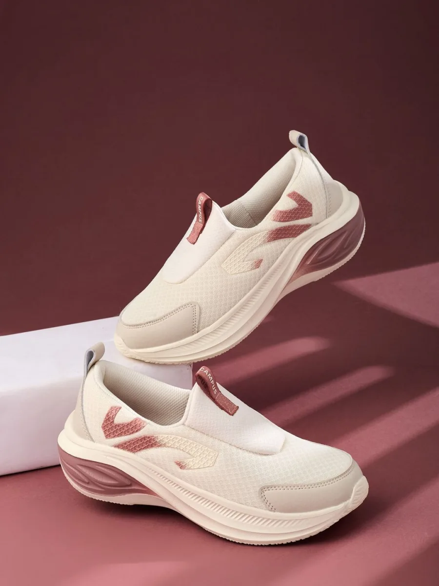 Cream Slip-On Sneakers