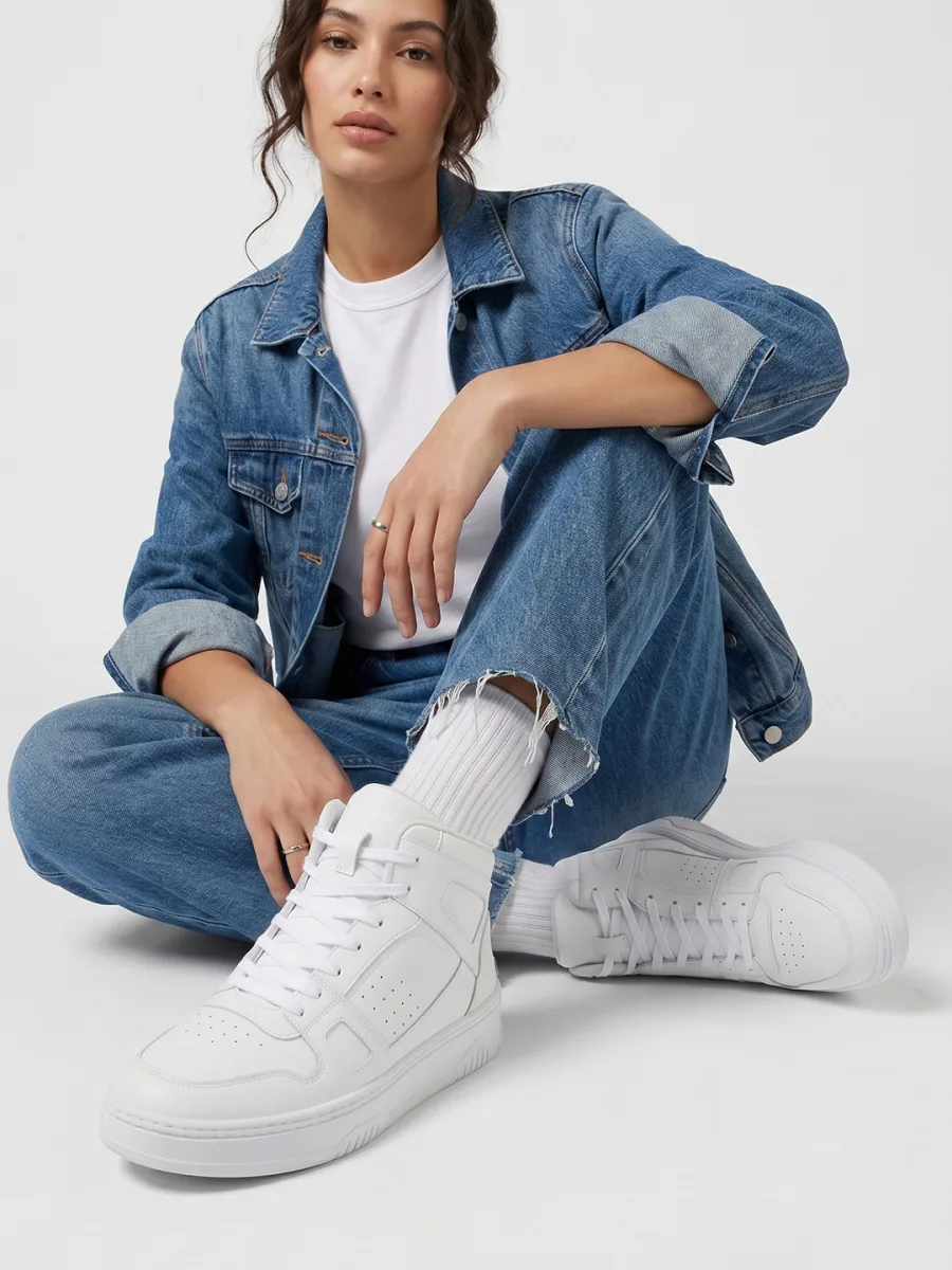 White High-Top Sneakers
